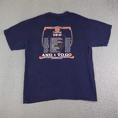 Auburn Tigers Shirt Mens Large Blue 2011 BCS National Championship 13-0 Football • $18.95