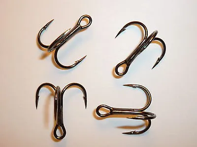 (100) Vmc Short-shank 1x Treble Hooks (size 5) Black (9651bn) Bulk 9651  • $31.90