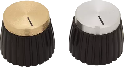 Knob - Push-On Marshall Style Black Base / Gold • $6.89