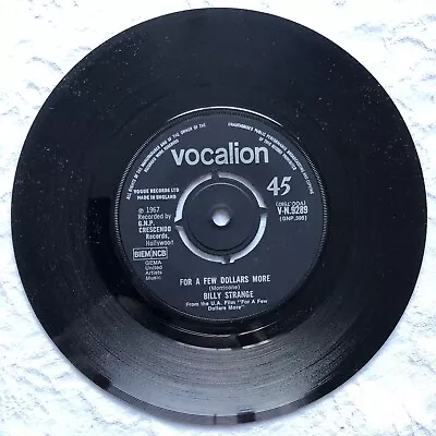 £0.75 • Buy Billy Strange - For A Few Dollars More / You Only Live Twice VOCALION V- N. 9289