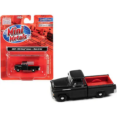 Classic Metal Works 1/87 (HO) Model Pickup Truck 1955 Chevrolet Cameo Black/Red • $24.36