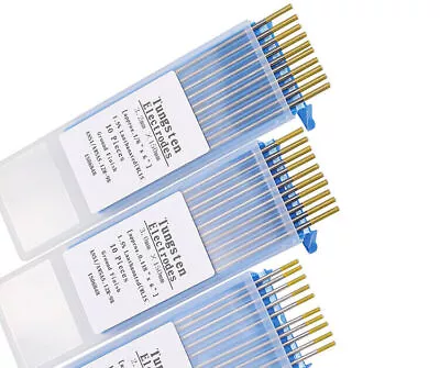 10pcs TIG Welding Tungsten Electrodes Blue/Gold/Green/Grey/Red/White 1.6mm/2.4mm • $20.99