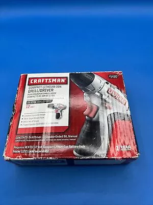 Craftsman 320.10003 12V Cordless Drill/Driver Untested READ* • $39.97