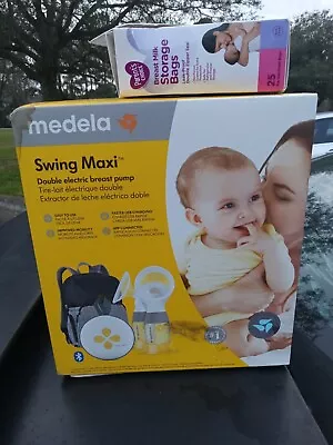 Medela Swing Maxi Double Electric Breast Pump - White • $150