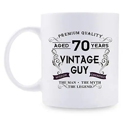 70th Birthday Gifts For Women Mugs- Aged 70 Years Vintage Guy Coffee Mug 1951  • £26