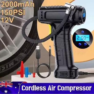 Automatic Cordless Car Tyre Inflator Handheld LCD Digital Air Compressor Pump AU • $25.45