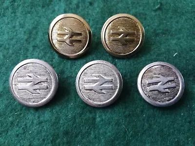 5 - Old British Railway Buttons. • £6.50