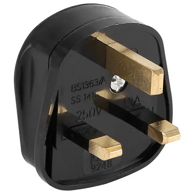 Selectric LG102B 13 Amp Fused Tough Plug Black  • £6.99