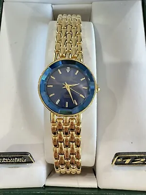 NIB VTG Presision Gruen Cocktail Gold Diamond Accent Jewel Ladies Watch • $59