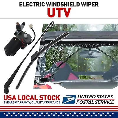 UTV 12V Electric Windshield Wiper Motor Kit For Polaris Ranger RZR 900 Can-Am X3 • $25.99