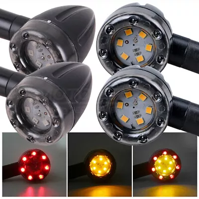 4PCS Bullet LED Turn Signals For Honda Magna 750 VF750C Rebel 250 600 500 CMX • $16.95