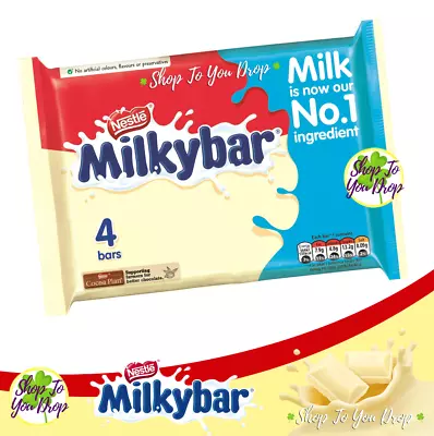 £18.93 • Buy 40 X 25G MILKYBAR CHOCOLATE BARS 10 X 4 Pack Nestle Milky Bar Christmas Gift🎁🍫