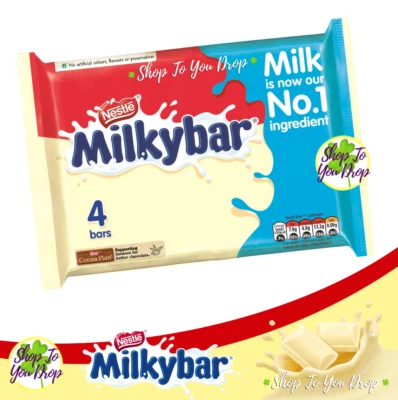 £18.93 • Buy 40 X 25G MILKYBAR CHOCOLATE BARS 10 X 4 Pack Nestle Milky Bar Christmas Gift🎁🍫