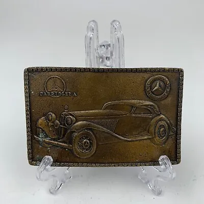 Vintage Cabriolet A MERCEDES BENZ Brass Belt Buckle Automobile Car Vehicle • $24.95