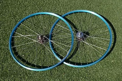 Alexrims R500 700c Fixie Road Bike Bicycle Aluminum Wheelset Wheels Blue • $99.99