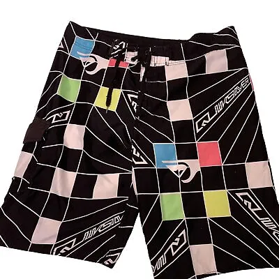 Quiksilver Board Shorts Size Vintage Y2K Men’s 38W Surf Wear Unisex Patterned • $29