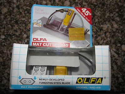 *Vintage OLFA 45 Degree Mount Board Mat Cutter MC-45 Made In Japan • $16.99