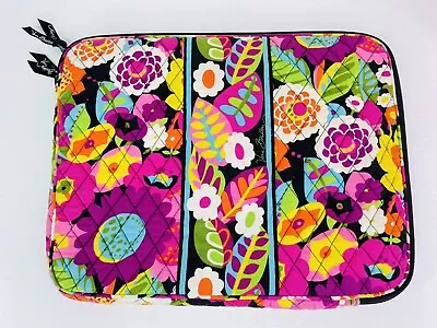 Vera Bradley Large Laptop Sleeve Computer Bag 11  X 13” VA VA BLOOM Floral • $19.99