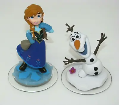 Disney Infinity Figures Olaf 3.0 And Anna 1.0 3.0 • $13.62