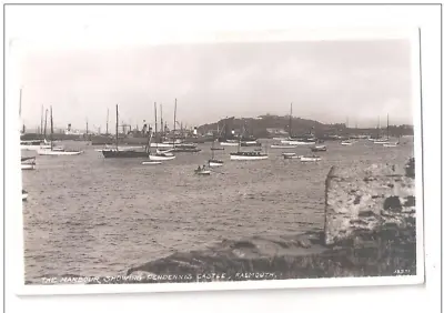 Rp Falmouth The Harbour Showing Pendennis Castle Falmouth Used 1952 Yachts Boats • £4.06