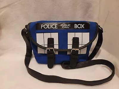 Doctor Who Tardis Buckle Slouch Bag Purse Dr Who POLICE BOX Backpack • £28.93