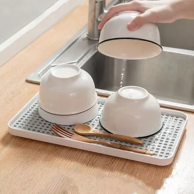 Universal Draining Board Dish Drainer Drip Tray Dish Washing Drying Rack Kitchen • $16.60