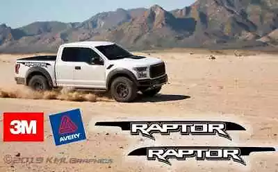 RAPTOR Bedside Logo Graphics F150 F-150 Vinyl Decals Fits : Ford 2017 2018 2019 • $49.99