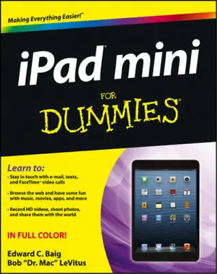 IPad Mini For Dummies Baig Edward C. & LeVitus Bob Used; Good Book • £3.36