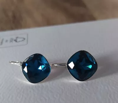 Unwanted Gift Lever Back Ocean Blue 925 Silver Earrings From Warren James New • £17