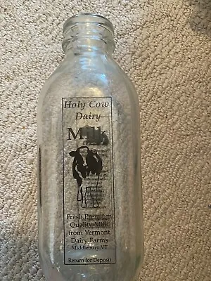 Milk Bottle Quart - 32 Oz Holy Cow Dairy • $5.99