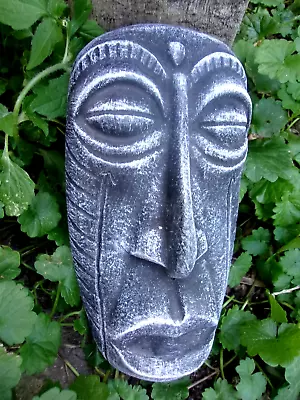 Tiki Face Plastic Mold Plaster Cement Resin Tropical Mould 7  X 3  X 1  Thick • $23