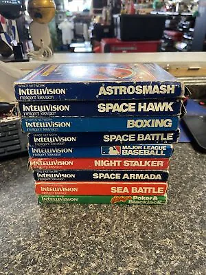 Intellivision 9 Cartridges Games Lot - Untested • $30