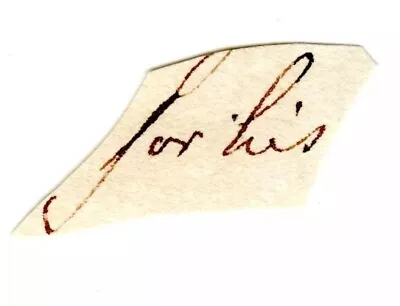 KING GEORGE III - Orig. Autograph Clip - Enemy Of Washington Jefferson Adams • $99