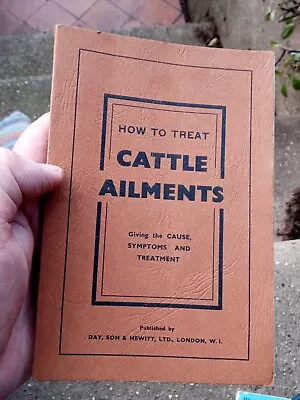 £2.99 • Buy Book 1935 Cattle Ailments And Their Treatment Day Son & Hewett Veterinary Meds