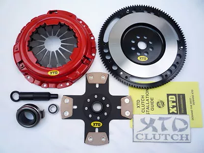 XTD STAGE 4 CLUTCH & FLYWHEEL KIT 99-00 CIVIC Si B16A2 (4 PUCK RIGID) *1700 Jdm • $163.73