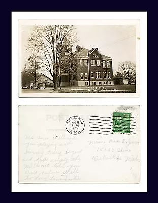 Michigan Memphis Real Photo Postcard 28 Aug 1945 To Miss Ann E Jurra Of Detroit. • $24.99