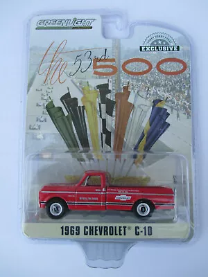 $22.95 • Buy GREENLIGHT-the 53rd 500 OFFICIAL FIRE TRUCK *1969 CHEVROLET C-10*1:64 Scale NEW!
