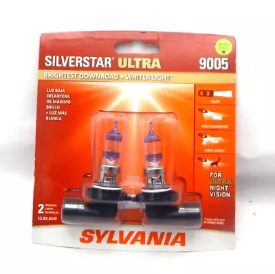 Sylvania Silverstar Ultra 2 Halogen Lamps 9005 12V 65W Ultra Night Vision NEW • $31.99