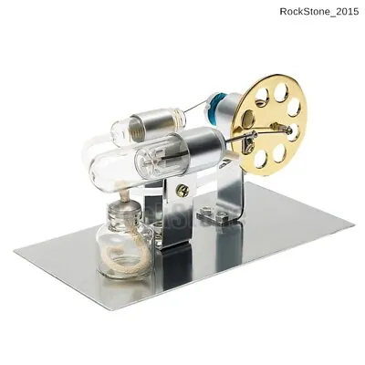 DIY Hot Air Stirling Engine Mini Motor Model Kid Education Toy Christmas Gift • $33.54