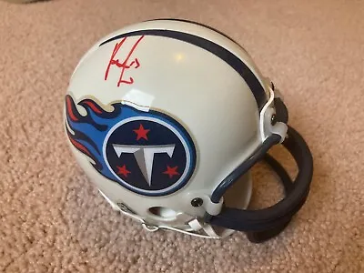 Vince Young Signed Autographed Tennessee Titans Mini Helmet Topps JSA ALOA • $50