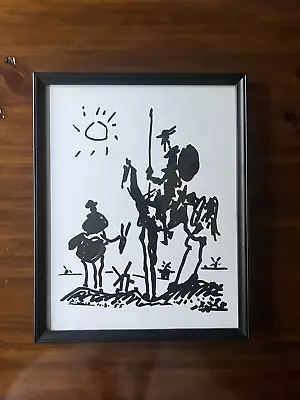 Picasso “Don Quixote” Print Professionally Framed 15” X 12” • $99.99