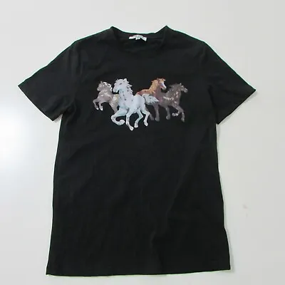 Kenzo Shirt Womens Medium Black Horses Short Sleeve • $49.95