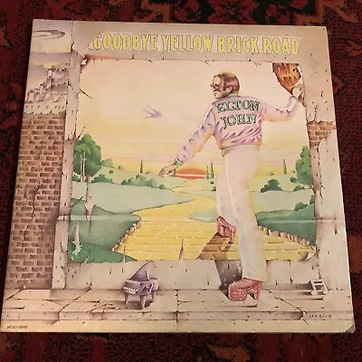 Mint 2LPs Elton John  Goodbye Yellow Brick Road  MCA2-10003 Gatefold 1973 • $124