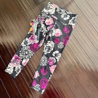 Marika Balance Collection Purple Floral Crop Leggings Size S • $15