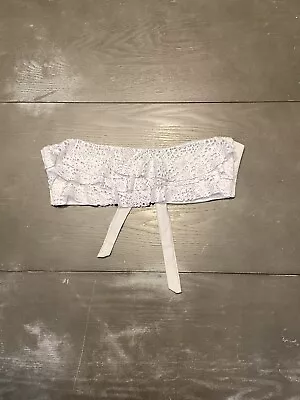 Mossimo White Bandeau Bikini Top Juniors Small Swim • $5