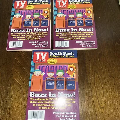 TV Guide Magazine March 28th 1998 South Park All 3 Copies • $10