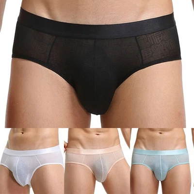 £6.50 • Buy See Through Underwear Briefs Soft Seamless Breathable Shorts Underpants