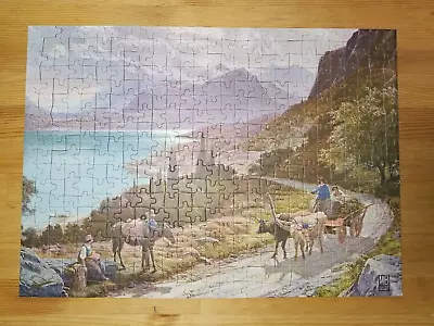 COMPLETE Vintage Milton Bradley CROXLEY Jigsaw Puzzle ALONG LAKE COMO ROAD 500pc • $7.99