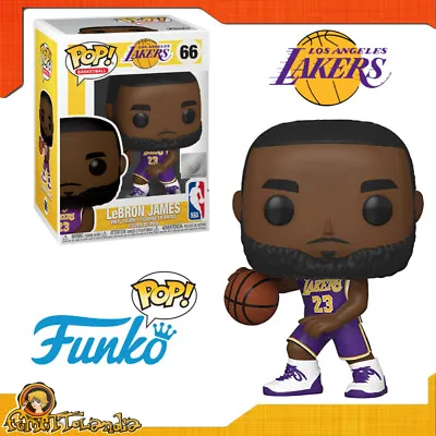 Funko Pop! Vinyl NBA Basketball Game Or Basketball The Lakers Lebron James 66 • $73.29