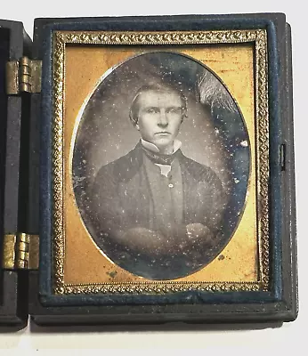 Great Content A Daguerreotype Ninth Plate Of ID'd  Teacher Of Penmanship  • $25